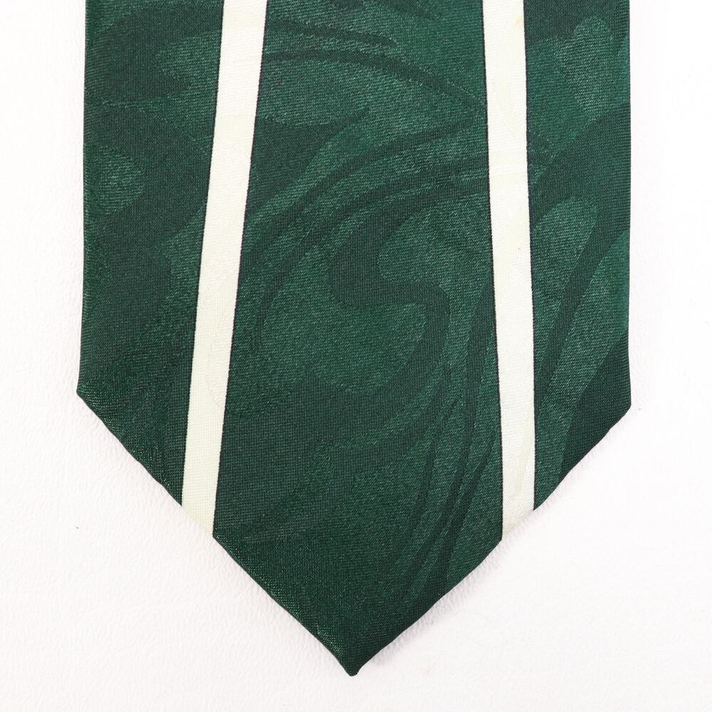 Romario Manzini Tie Mens 60 in Italian Silk Forest Green Statement Wide